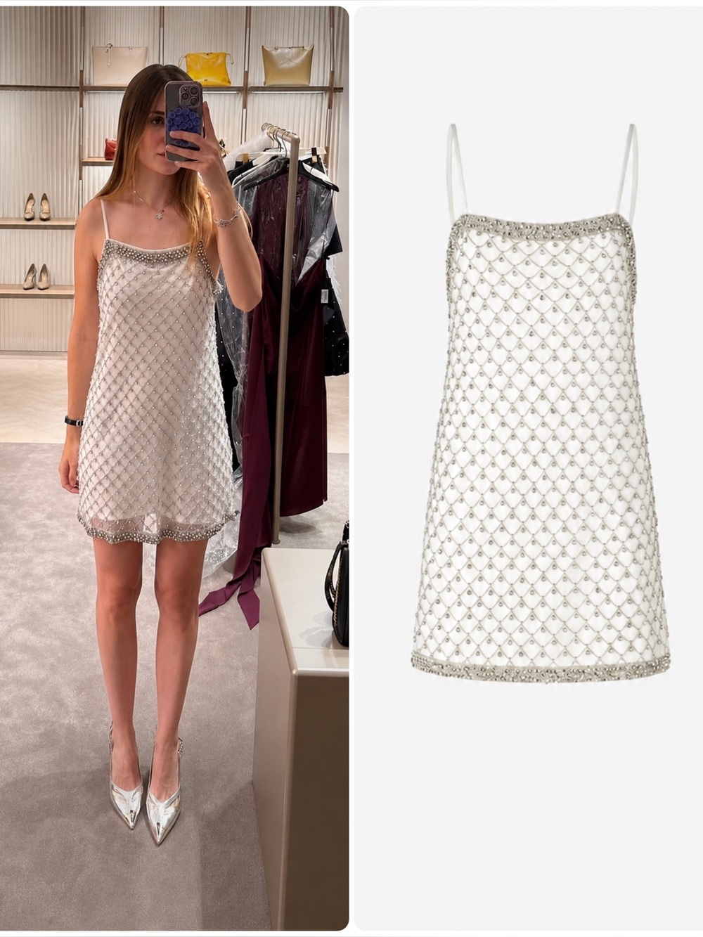 Pinko Rilka Crystal Embellished Dress